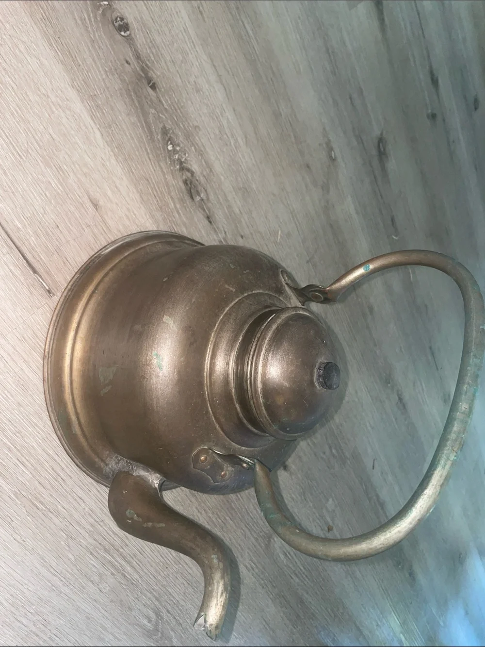 Charming Antique Copper Kettle with Rich, Unpolished Patina | Rare Oversized